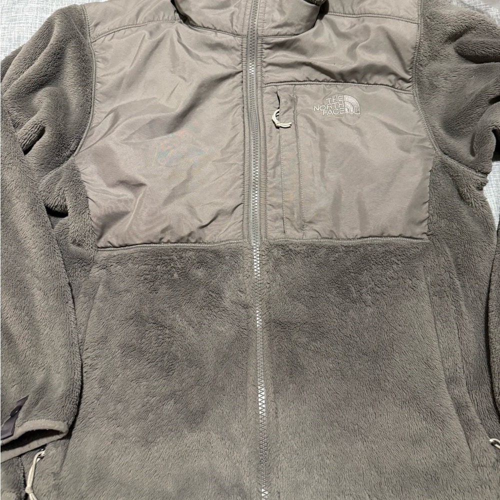 The North Face Light Gray Puffer Jacket